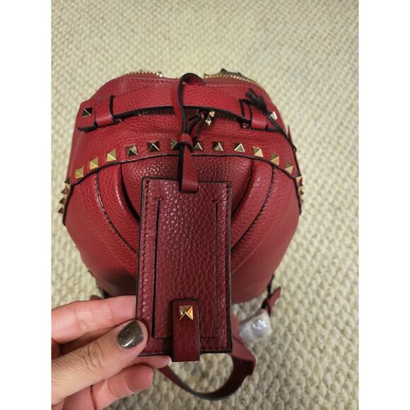 Valentino Red Rockstud Small Backpack Valentino Red Rockstud Small Backpack. Dustbag Inside main image 4